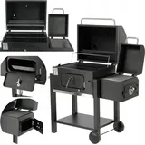 Lund Deluxe Holzkohlegrill mit Smoker - Schwarz