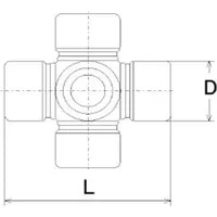 SPIDAN Gelenk, Längswelle U 125