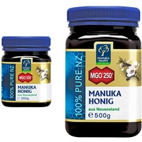 Manuka Health Honig MGO 550+ (250g), 109US & ig MGO 250+ (500 g) - 100% Pur aus Neuseeland mit zertifiziertem Methylglyoxal Gehalt