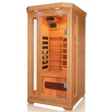 DEKO VERTRIEB BAYERN Infrarotkabine XXL Luxus LED Infrarotsauna Infrarotkabine Wärmekabine 90x90x190 Sauna