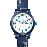 Lacoste Analog Quarzuhr für Kinder Kollektion LACOSTE.12.12 Kids mit Marinblaues Silikonarmband - 2030008