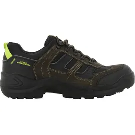 Safety Jogger Borneo, Outdoorschuh, Wanderhalbschuh, wasserdicht, Wildleder, Trekkingschuh für jedes Gelände, Gr. 47 - Grün - 47