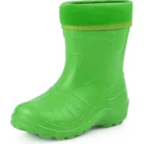 Ladeheid Gummistiefel Kinder federleichte und wasserdichte Eva Thermo Regenstiefel Gummistiefel gefüttert KL050 (Grün, 30 EU)