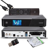 VU+ UNO 4K SE - UHD 1x DVB-S2 E2 Receiver + 2TB HDD + 300 Mbit WiFi Stick SAT-Receiver