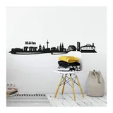 wall-art Wandtattoo »XXL Stadt Skyline Köln Stadt 120cm«, (1 St.), selbstklebend, entfernbar, schwarz