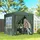 Outsunny Pavillon 2x2m Faltpavillon 4 Seitenwände mit Fenster Tragetasche Stahl