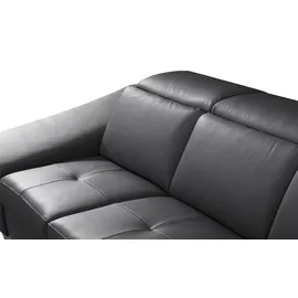 Uno Eckcouch Leder schwarz