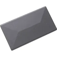 Floraworld Pfostenkappe 6 x 4 cm mit Abdeckschiene Aluminium anthrazit