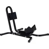 HOMCOM Motorradheber Werkstatthalter Radständer Motorrad Radhalter - Radklemme 17 bis 21 Zoll Epoxidbeschichtetes Metall Schwarz   Aosom