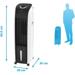 PURLINE Verdunstungskühler, Ventilator, Luftbefeuchter, Luftreiniger 70W mit Fernbedienung für 18m2 Flächen RAFY 97
