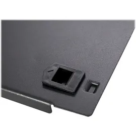 Inter-Tech 19" Blindplatte, schwarz 1HE, geklippt