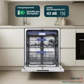Homex DWFI601442A Einbau-Geschirrspüler (vollintegrierbar, 598 mm)