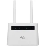 4G LTE WLAN-Router, Bis zu 300 Mbit/s, Dual-Antennen, Hochgeschwindigkeits-entsperrter Mobiler WLAN-Hotspot mit SIM-Kartensteckplatz, Tragbarer WLAN-Modem-Router für das Heimbüro