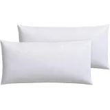 RIBECO »Kissenparade Richard«, Füllung: Federn und Daunen, Bezug: Baumwolle, (Spar-Set, 2 St., 2-tlg.), weiß B:40cm L:80cm, 100% 100% Entenfeder, Kopfkissen