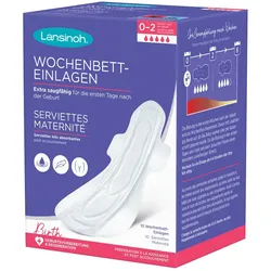 LANSINOH Wochenbett-Einlagen 0-2 Woch.nach Geburt 10 St