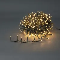 Nedis Weihnachtsbeleuchtung - Kompakter cluster - 400 LED's - Warmweiss - 8.00 m - Lichteffekte: 7 - Innen- und Aussenbereich - Netzstromversorgung