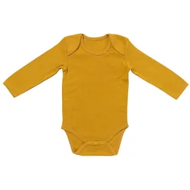 Schlummersack Bio Baby-Bodys langarm 3er-Pack in Gold | Gr.: 74