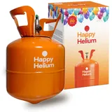 Happy Helium® Ballongas Helium für 20 Luftballons | Heliumgas mit Füllventil - Balloon Gas 140 Liter (0,14 m3) für Geburtstag, Hochzeit, Party