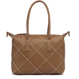 COLLEZIONE ALESSANDRO Patches Schultertasche Polyurethan Brown