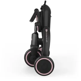 Kinderkraft JAZZ 3 Dreirad faltbar ab ca. 9 Monaten bis 25 kg, 360° drehbarer Sitz, Halbliegeposition vorwärts/rückwärts, UPF 50+ Verdeck wasserabweisend, Freilauf & Lenkermodus, kompakt faltbar, Rosa
