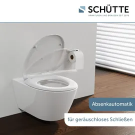 Schütte Duroplast WC-Sitz mit Absenkautomatik Weiß