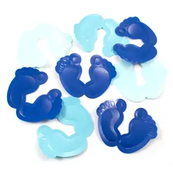 Blaue Streudeko Baby Füßchen 14g - OS