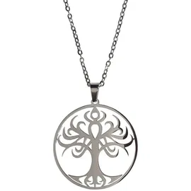 Saraswati Halskette Baum des Lebens Edelstahl