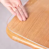 Tischfolie Transparent 3mm,tischdecke Transparent Nach Maß 3mm, Tischfolie Nach Maß,3mm Dick PVC Tischfolie,wasserdicht, Ölbeständig Und Verbrühungssicher, Geruchlos, Nach Maß,90x160cm/35.4x63in