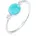 Damen Boho Trend mit Zirkonia Kristalle Howlith