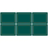 Pimpernel 30,5 x 23 cm MDF mit Kork Rückseite Platzsets, 6 Stück, Classic Smaragd