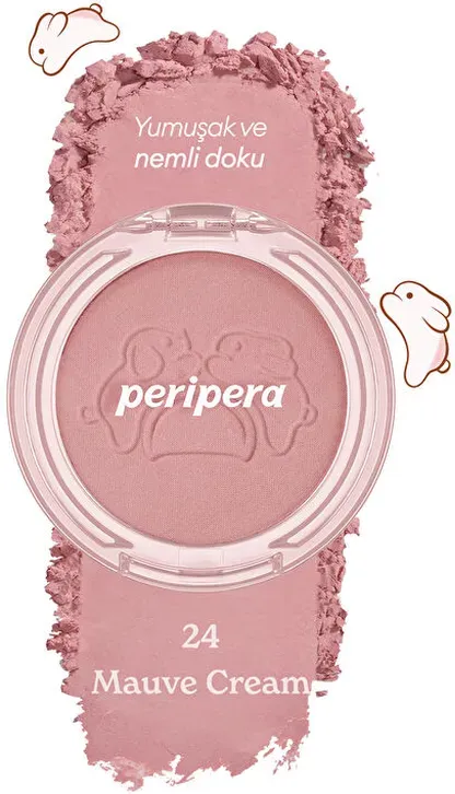 Peripera PURE BLUSHED SUNSHINE CHEEK (TTEOK RECIPE) 024 MAUVE CREAM