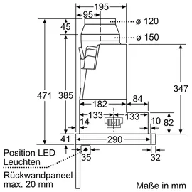 Bosch DFS067K51 Flachschirmhaube 60 cm edelstahl