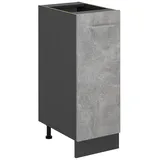 Vicco Apothekerschrank R-Line, Beton/Anthrazit, 30 cm ohne Arbeitsplatte