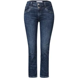 STREET ONE 7/8-Jeans im Five-Pocket Style Gr. 32 Länge 26, Dark Blue washed, / 26L