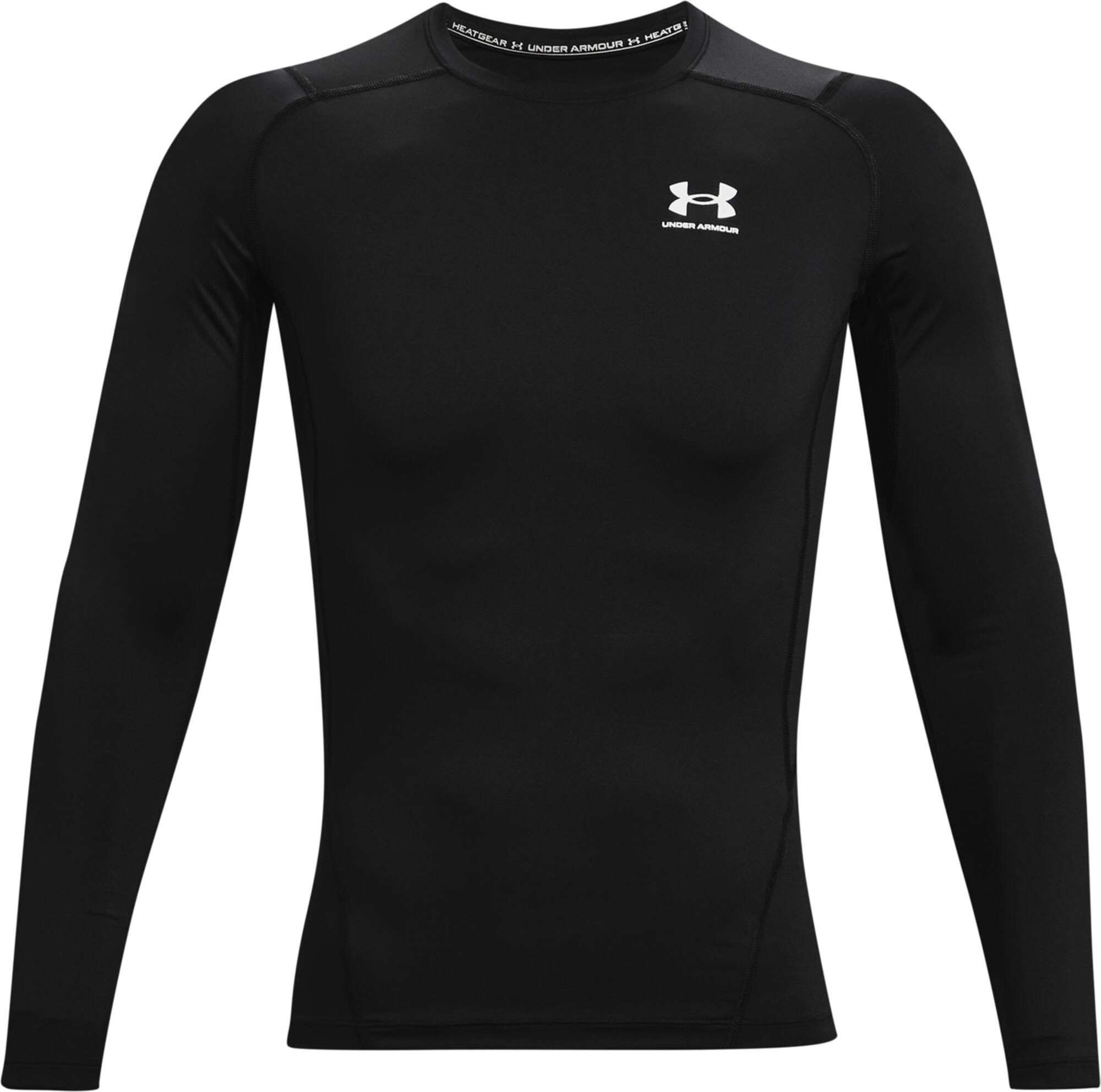 Under Armour HG Armour Comp LS black white XL