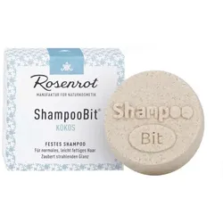 Rosenrot festes Shampoo Kokos (Normales Haar)