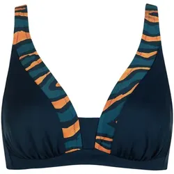 Lisca  Bikini Ober- und Unterteile Bademode-Top ohne Bügel TANZANIA  in Blau, FR 42C