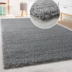 Hochflor-Teppich PACO HOME "Sky 250", grau, B:200cm H:34mm L:280cm, Polypropylen (PP), Teppiche, gewebt, Uni-Farben, intensive Farbbrillanz, auch als Läufer erhältlich