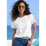 Beachtime T-Shirt Damen creme, koralle, navy Gr.44/46