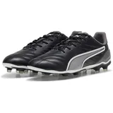 Puma King PRO FG/AG Soccer Shoe, Black White-Cool Dark Gray, 46.5