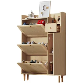stilvora Schuhschrank 90x17x125 cm Natur