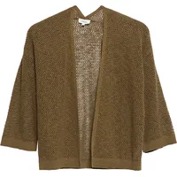 s.Oliver Ajour-Strickjacke mit 3/4-Arm Braun 40