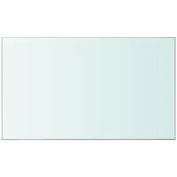 Ailgely Glasboden Glasscheibe Glasplatte, Glasregal Glasablage Wandregal Glas Bad-Regal Glas Badezimmer Regal Badablage Ablageregal für Glasregal Transparent 50 cm x 30 cm