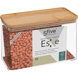 5five simply smart Vorratsdose rechteckig bambusdeckel "eske" 2l - 5 five simply smart
