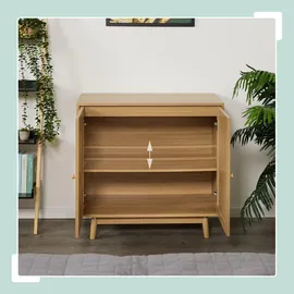 Relaxdays Sideboard 75 x 80 x 40 cm Natur