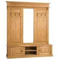 Casa Padrino Landhausstil Garderobe Naturfarben 180 x 41 x