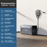 Anker SOLIX Solarbank E1600, 1.6kWh Akkukapazität, IP65, LFP Akku, Plug&Play
