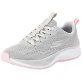 Skechers Girls Sneaker, Grey Mesh/Pink Trim, 30 EU