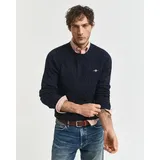 GANT Rundhalspullover Blau L