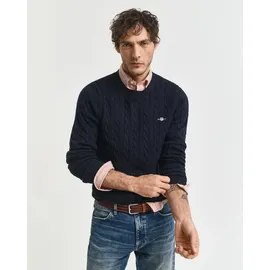 GANT Rundhalspullover Blau L